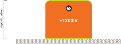 depósito aéreo gasóleo de aquecimento