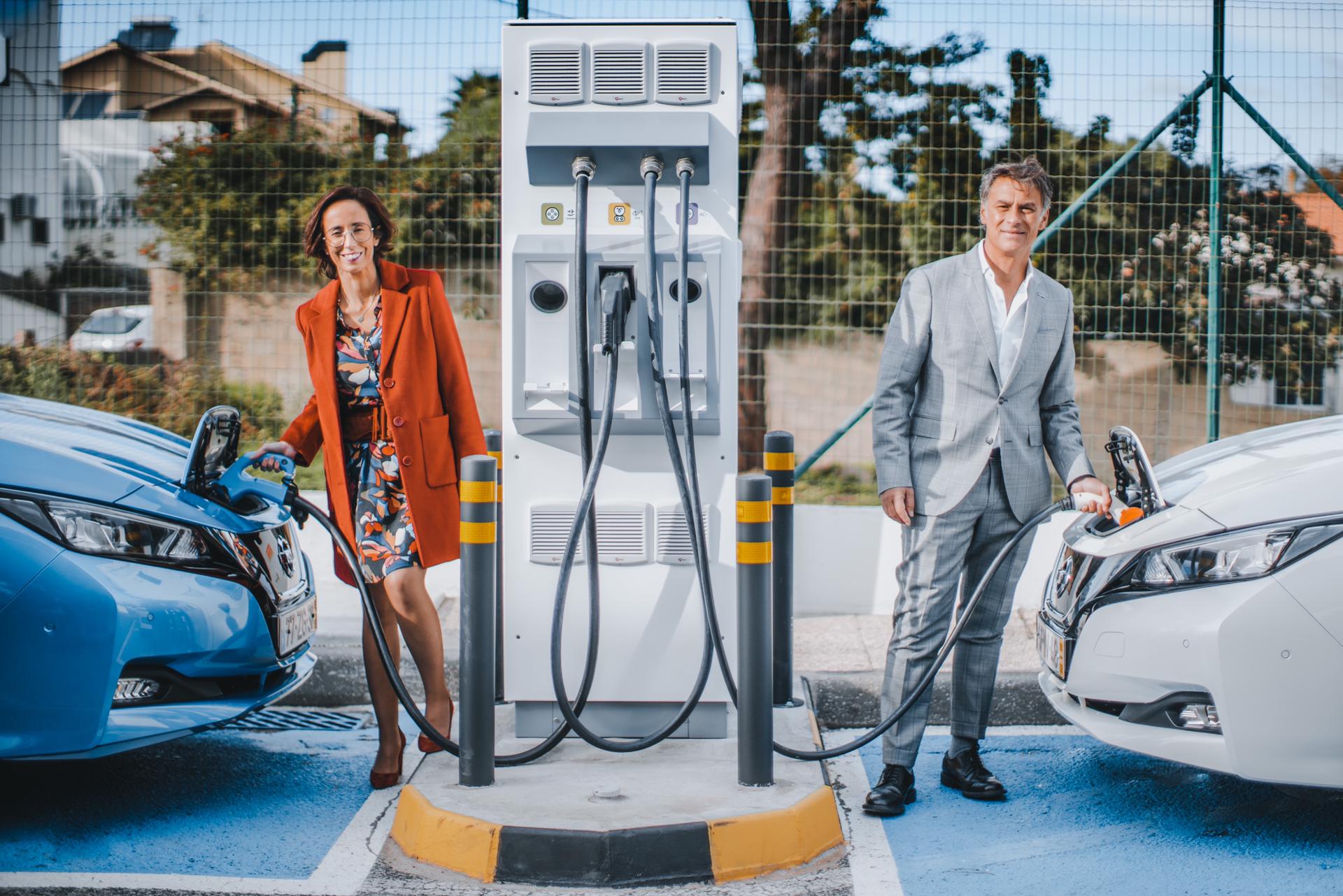 Galp e Nissan_carregamento carros eletricos