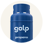 Encomende a garrafa tradicional 45kg de gás propano.