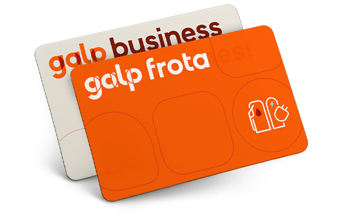 Cartões Galp Business e Galp Frota para gestão de frotas e abastecimento empresarial.