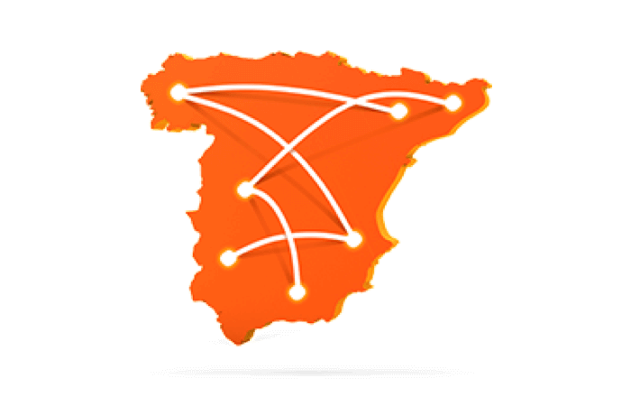 Presencia en los principales principales aeropuertos de España