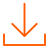 Ícone com linhas cor-de-laranja de uma seta a apontar para baixo, com uma linha no fim da mesma.